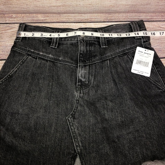 Free People Sanded Black Sidecar Mini Skirt NWT - Picture 7 of 11